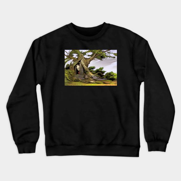 A rabbit is watching you Crewneck Sweatshirt by chamito